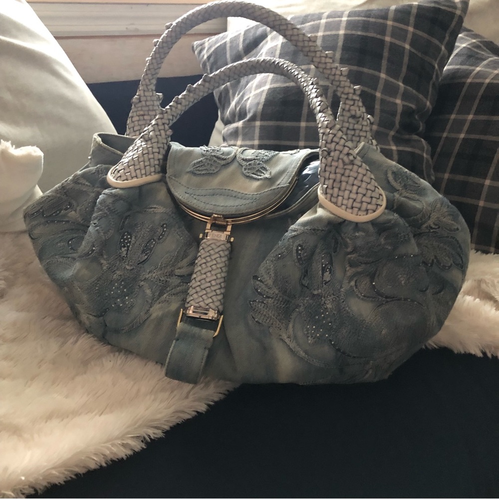 Fendi Squirrel Spy Bag in Denim